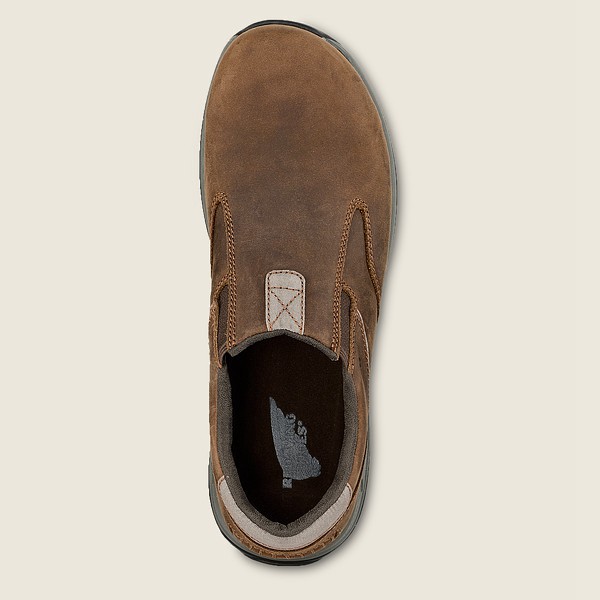 Red Wing Slip-on Brown - Mens Comfortpro - Safety Toe - 1538-BORFT